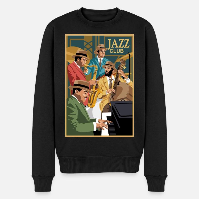 club de jazz - Pull Premium bio Homme - noir