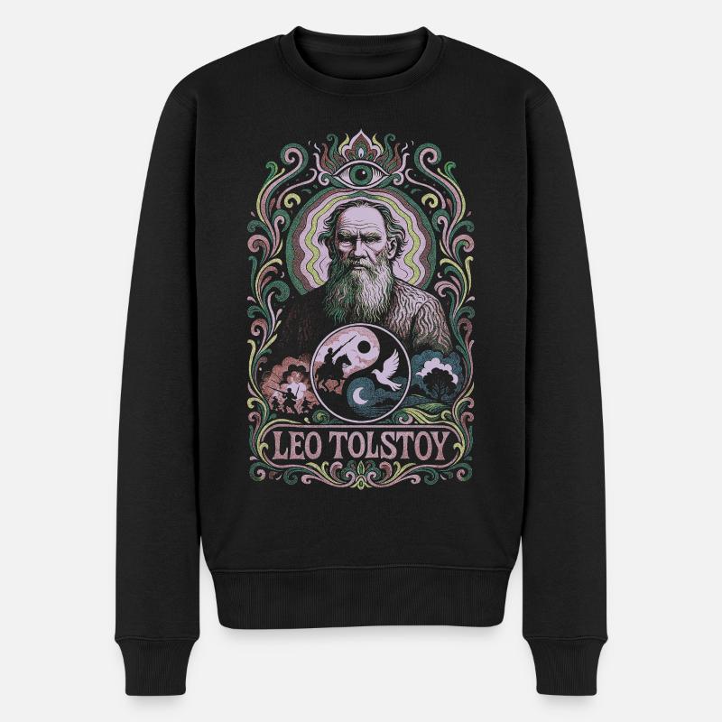 Léon Tolstoï - Pull Premium bio Homme - noir