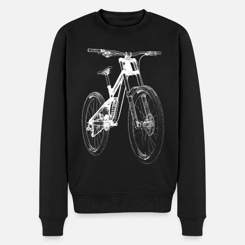Fahrrad Xray - Männer Premium Bio Pullover - Schwarz
