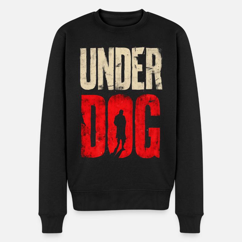 Under Dog - Männer Premium Bio Pullover - Schwarz