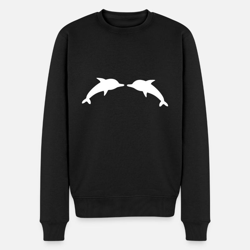 Dauphin Dauphins - Pull Premium bio Homme - noir