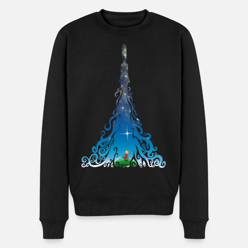 Rocket dreams - Männer Premium Bio Pullover - Schwarz