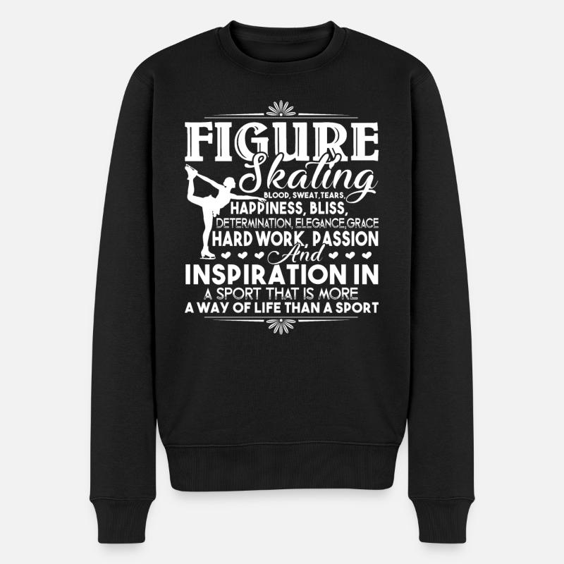 Eiskunstlauf Dinge über Eiskunstlauf - Männer Premium Bio Pullover - Schwarz