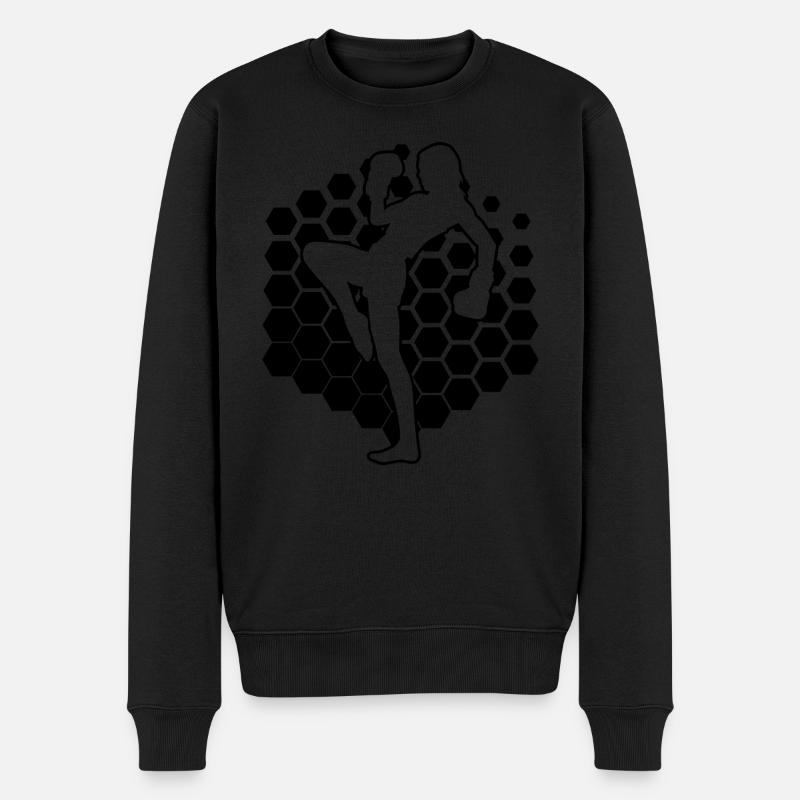 Kickboxing Kickboxer Hommes Femmes Boxe - Pull Premium bio Homme - noir