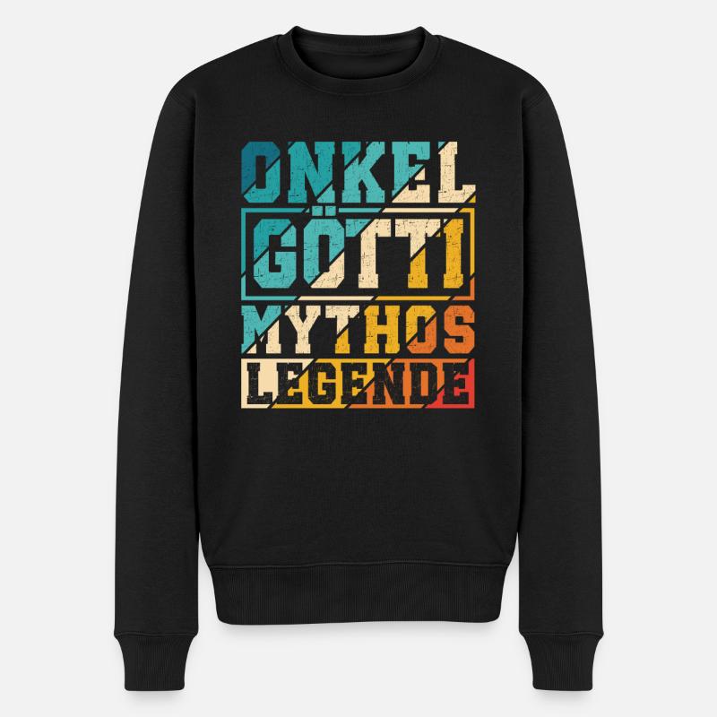 Götti Geschenk - Männer Premium Bio Pullover - Schwarz