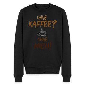Sans café, sans moi - Pull Premium bio Homme - noir - Devant - Nico (187cm)