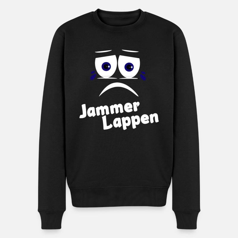 Stark - Männer Premium Bio Pullover - Schwarz