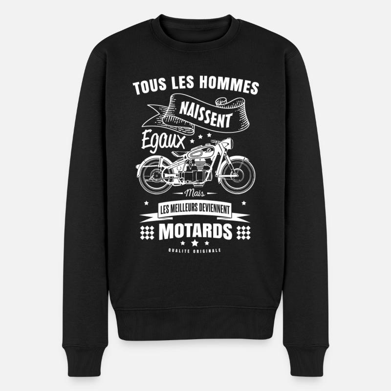 MEILLEUR MOTARD - Pull Premium bio Homme - noir