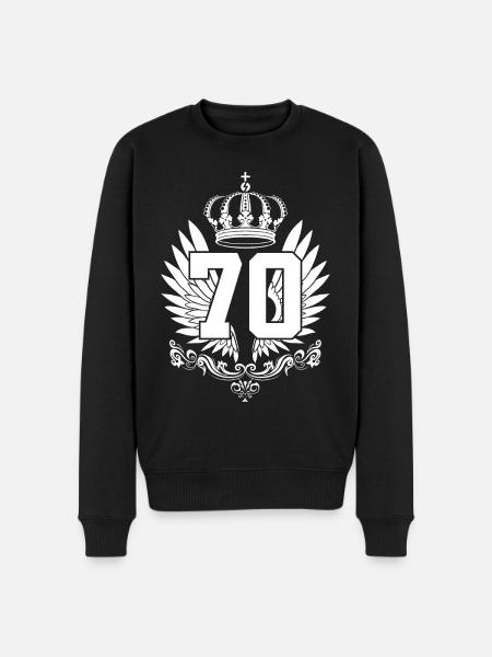 70TH BIRTHDAY 70 YEARS - Men's Premium Organic Jumper - black