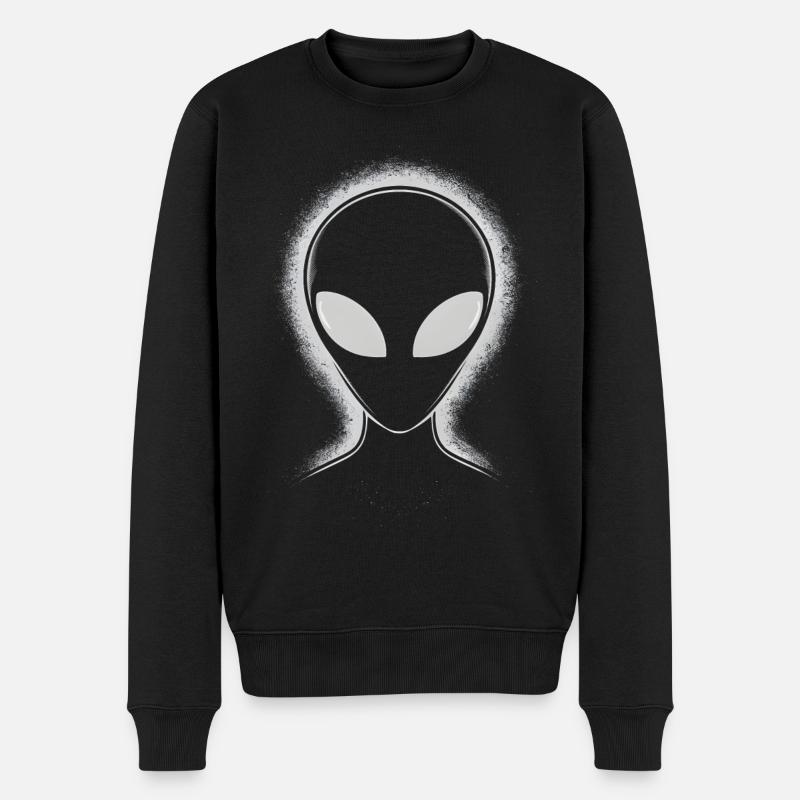 Visage d’extraterrestre - Pull Premium bio Homme - noir