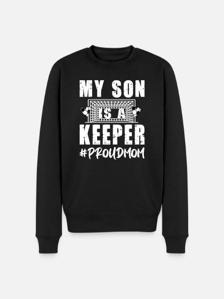 Gardien de but de soccer Mère Gardien de but de soccer Mama Gardien de but - Pull Premium bio Homme - noir