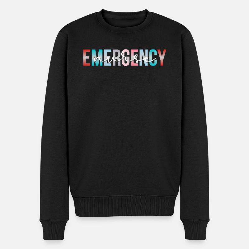 Infirmière d’urgence Infirmière Salle d’urgence - Pull Premium bio Homme - noir