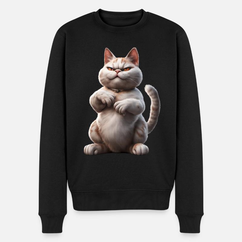 Mauvais chat | Méchant chat - Pull Premium bio Homme - noir