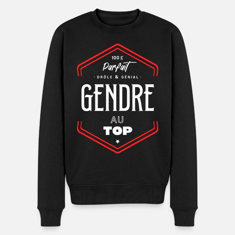Gendre parfait et au top - Pull Premium bio Homme - noir