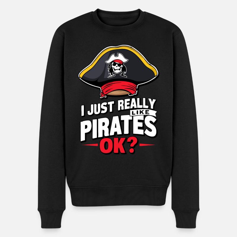 Pirate Pirate Carnaval Halloween - Pull Premium bio Homme - noir