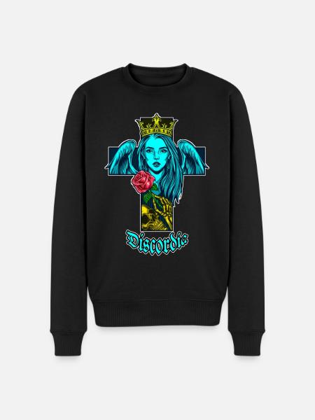 Discordia - Männer Premium Bio Pullover - Schwarz