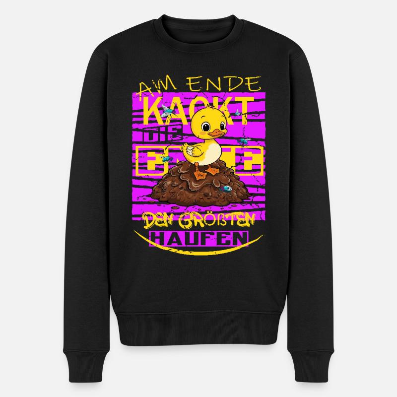 Caca de canard ! - Pull Premium bio Homme - noir