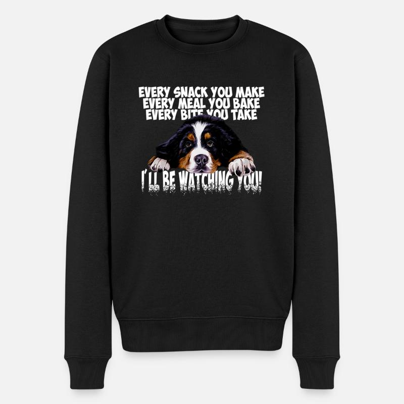 Berner Sennenhund - Männer Premium Bio Pullover - Schwarz