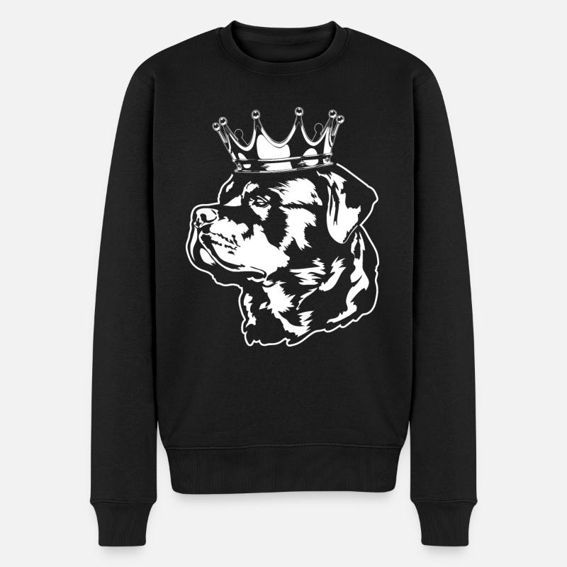Rottweiler Krone Chiens Wilsigns - Pull Premium bio Homme - noir