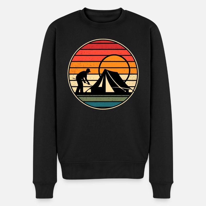 Camping Camping Tente Nature - Pull Premium bio Homme - noir