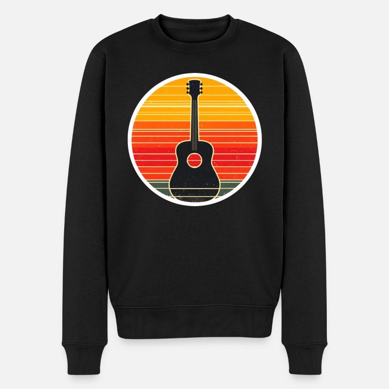 Guitare Guitare Guitare Guitariste - Pull Premium bio Homme - noir