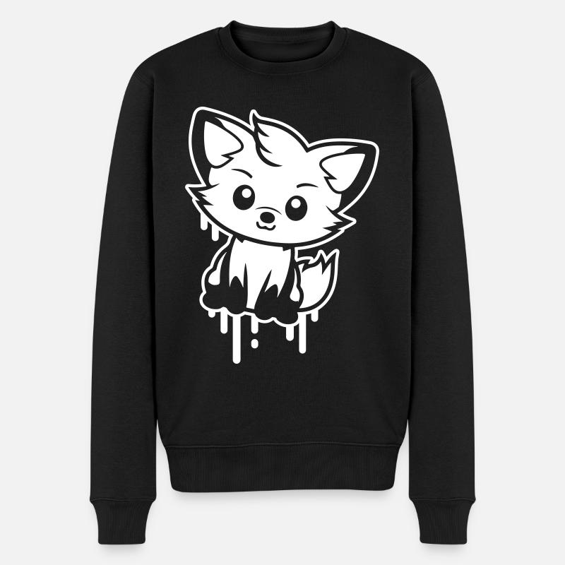 Fox Comic - Pull Premium bio Homme - noir