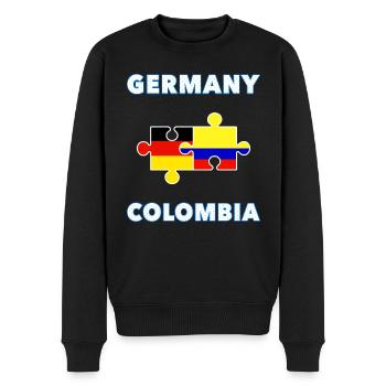 Puzzle Allemand Colombien - Pull Premium bio Homme - noir - Devant - Nico (187cm)
