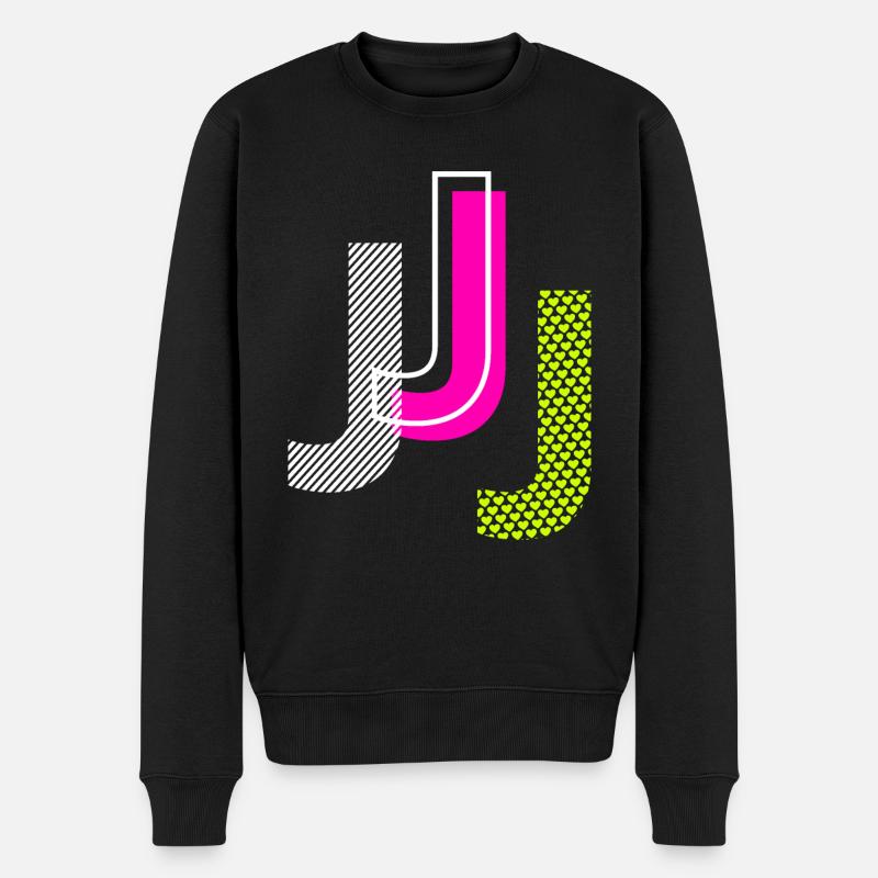 J Lettre - Pull Premium bio Homme - noir