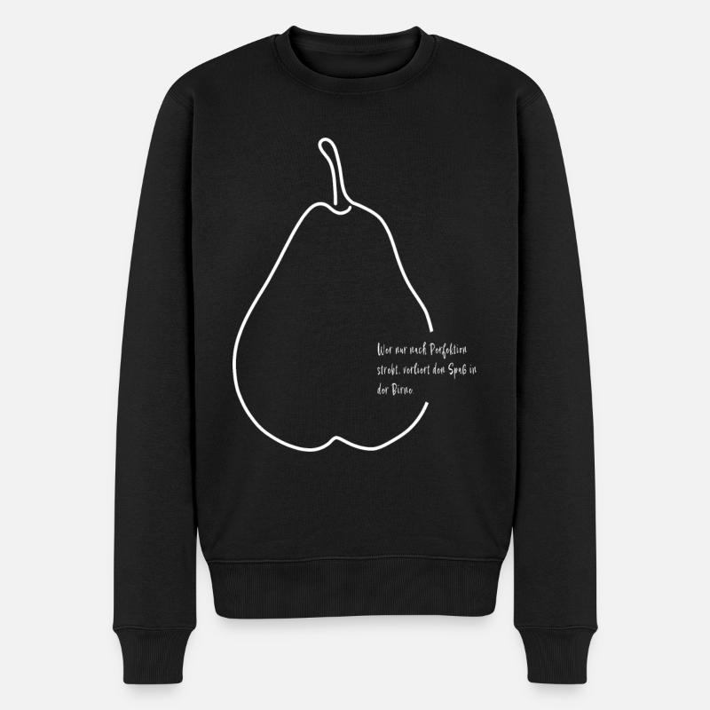 Poire sagesse blanche - Pull Premium bio Homme - noir