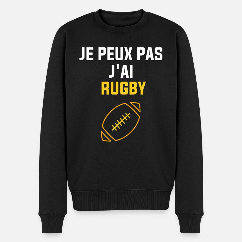 J'peux pas j'ai rugby - Pull Premium bio Homme - noir