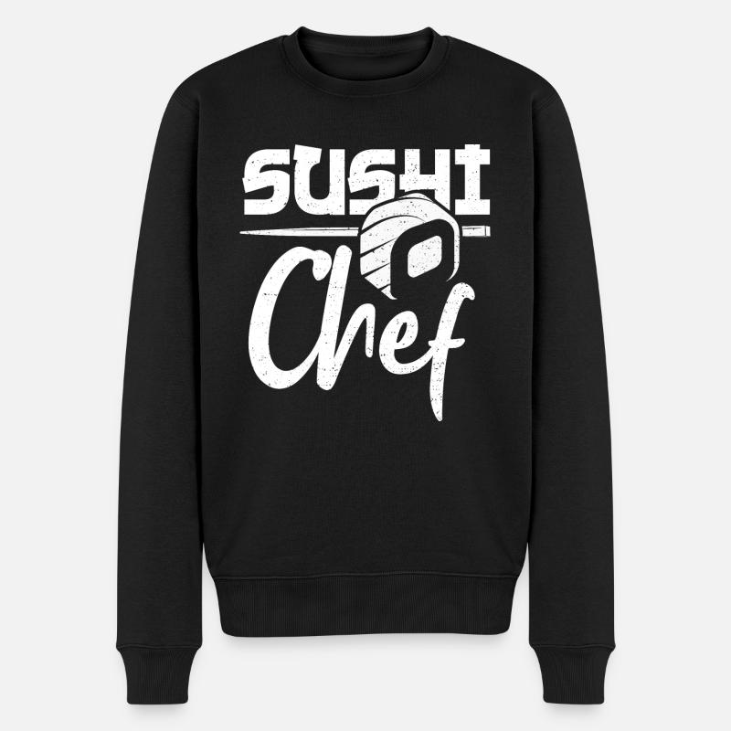 Sushi Chef - Cuisine - Pull Premium bio Homme - noir