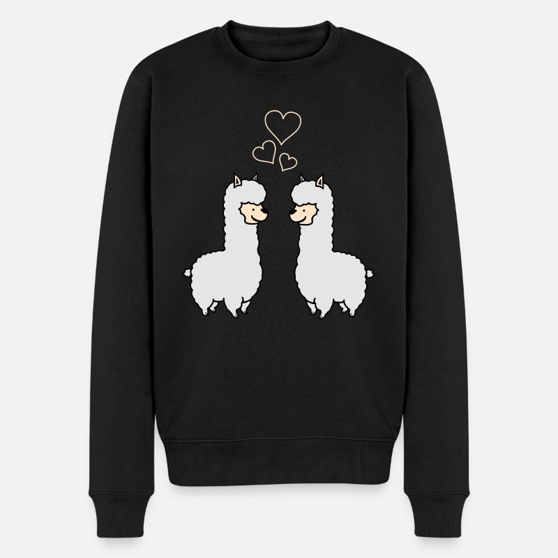 Amour de l’alpaga - Pull Premium bio Homme - noir
