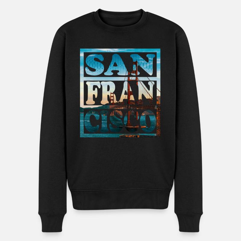 San Francisco - Pull Premium bio Homme - noir