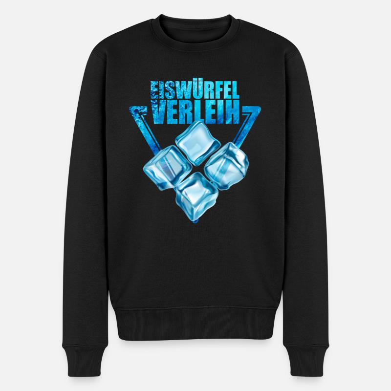 Eiswürfel Verleih - Männer Premium Bio Pullover - Schwarz