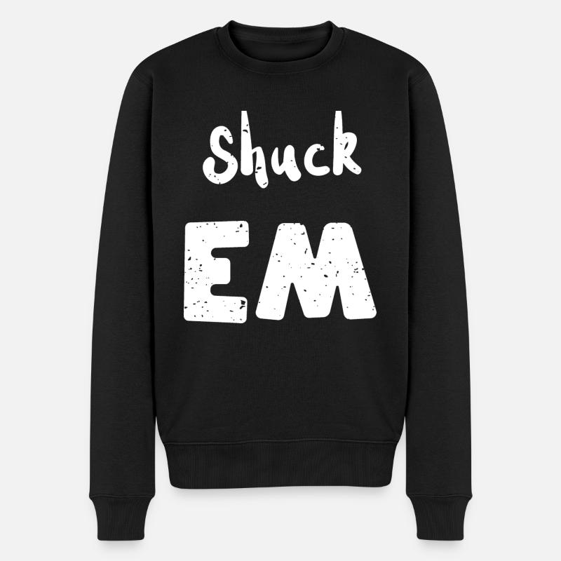 Shuck Em - Coquillages - Pull Premium bio Homme - noir