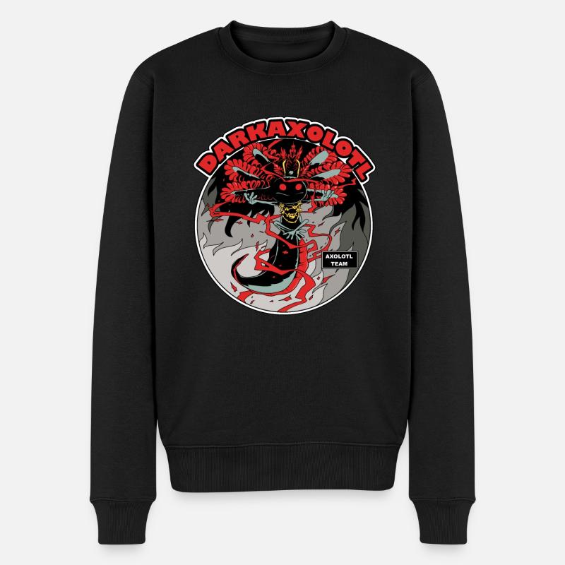 Darkaxolotl - Pull Premium bio Homme - noir