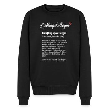 Lieblingskollegin - Arbeit Freunde Geschenk Shirt - Männer Premium Bio Pullover - Schwarz - Vorne - Nico (187cm)