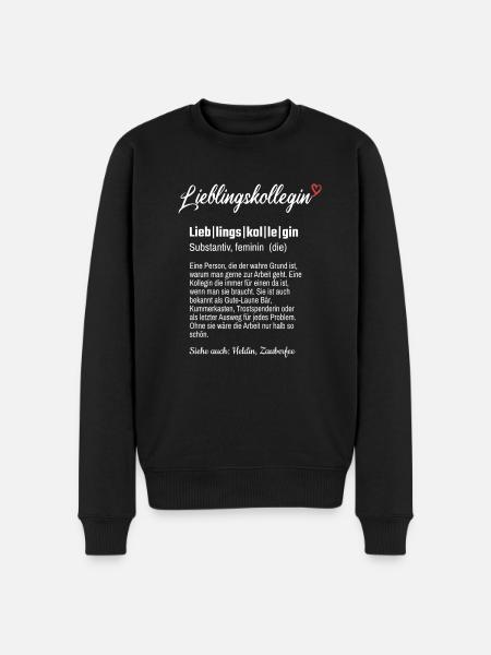 Lieblingskollegin - Arbeit Freunde Geschenk Shirt - Männer Premium Bio Pullover - Schwarz