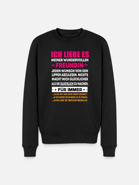 Beziehungssprüche Geschenk für Paare Geschenk - Männer Premium Bio Pullover - Schwarz