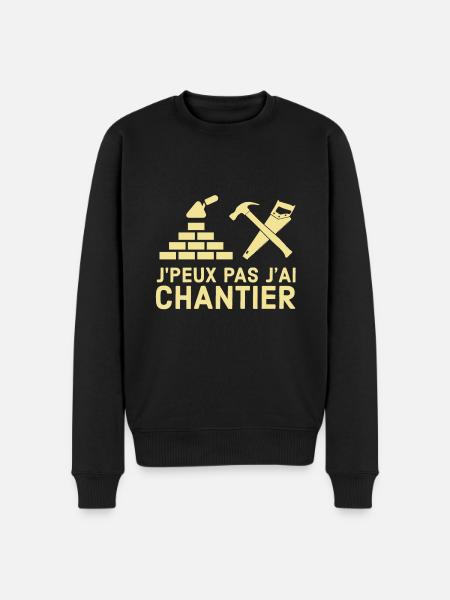 Chantier - Pull Premium bio Homme - noir