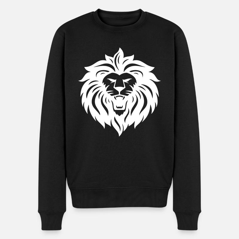 lion - Pull Premium bio Homme - noir