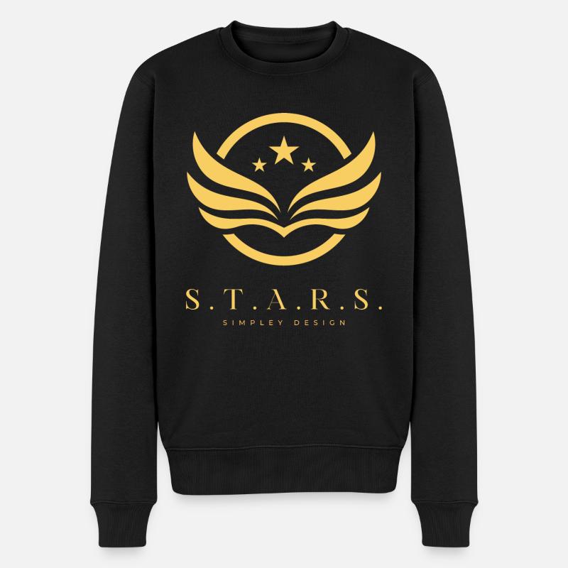 S.T.A.R.S. - Männer Premium Bio Pullover - Schwarz
