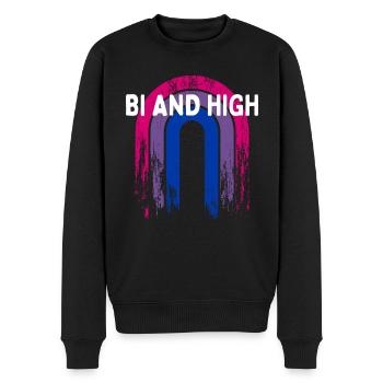 Bi et haut dictons bisexuels Bi Pride Citations LGBTQ - Pull Premium bio Homme - noir - Devant - Nico (187cm)