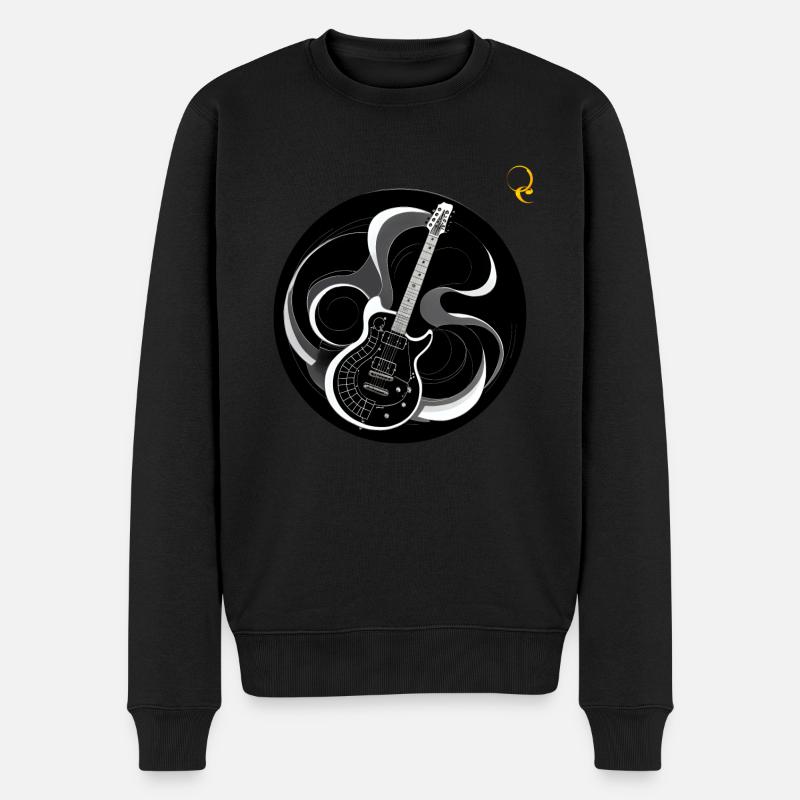 ONDES MUSICALES - Pull Premium bio Homme - noir