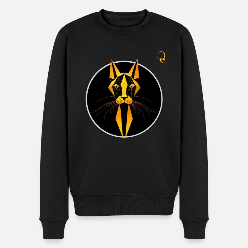 CHAT ÉGYPTIEN - Pull Premium bio Homme - noir