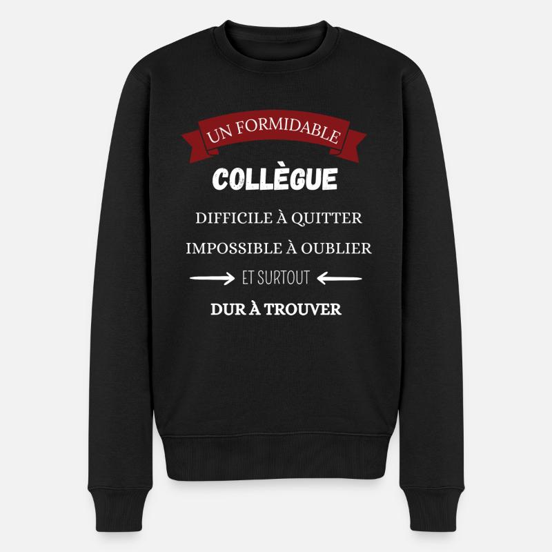 Tolles Kollege-Geschenk - Männer Premium Bio Pullover - Schwarz