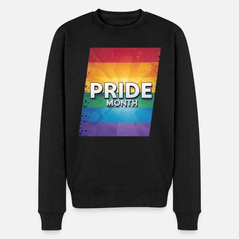 LGBTQ Pride Month - Männer Premium Bio Pullover - Schwarz
