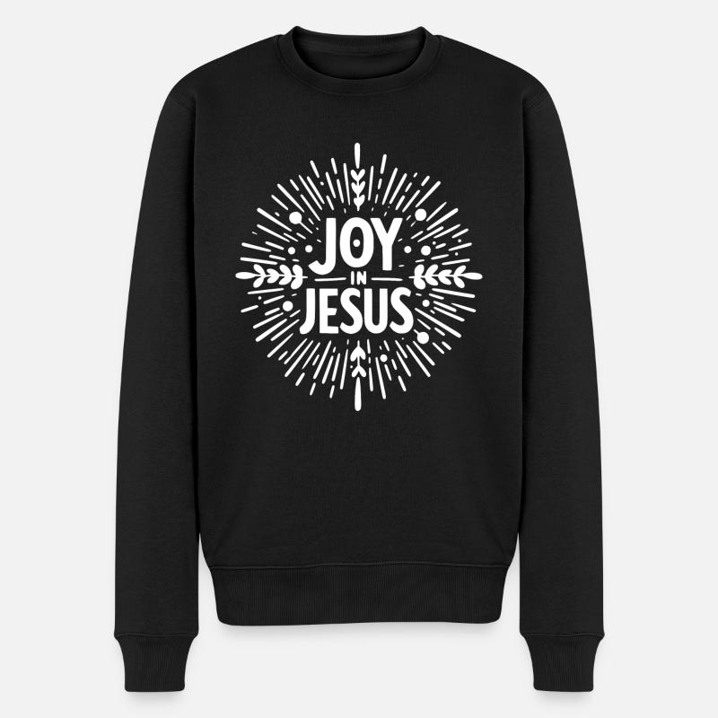 La joie en Jésus - Pull Premium bio Homme - noir