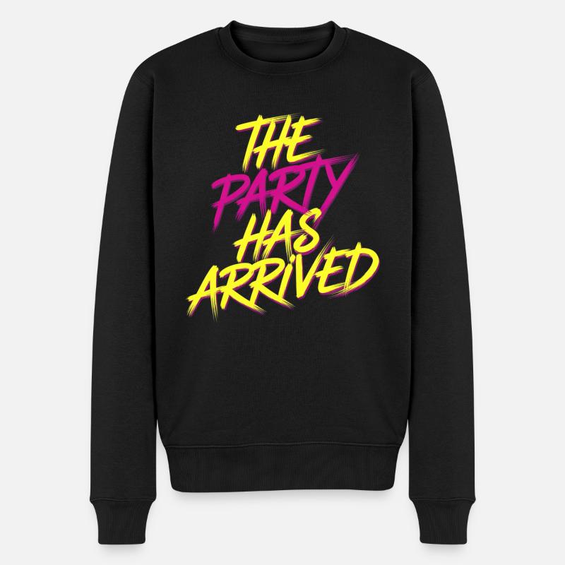 The Party Has Arrived 17 - Männer Premium Bio Pullover - Schwarz