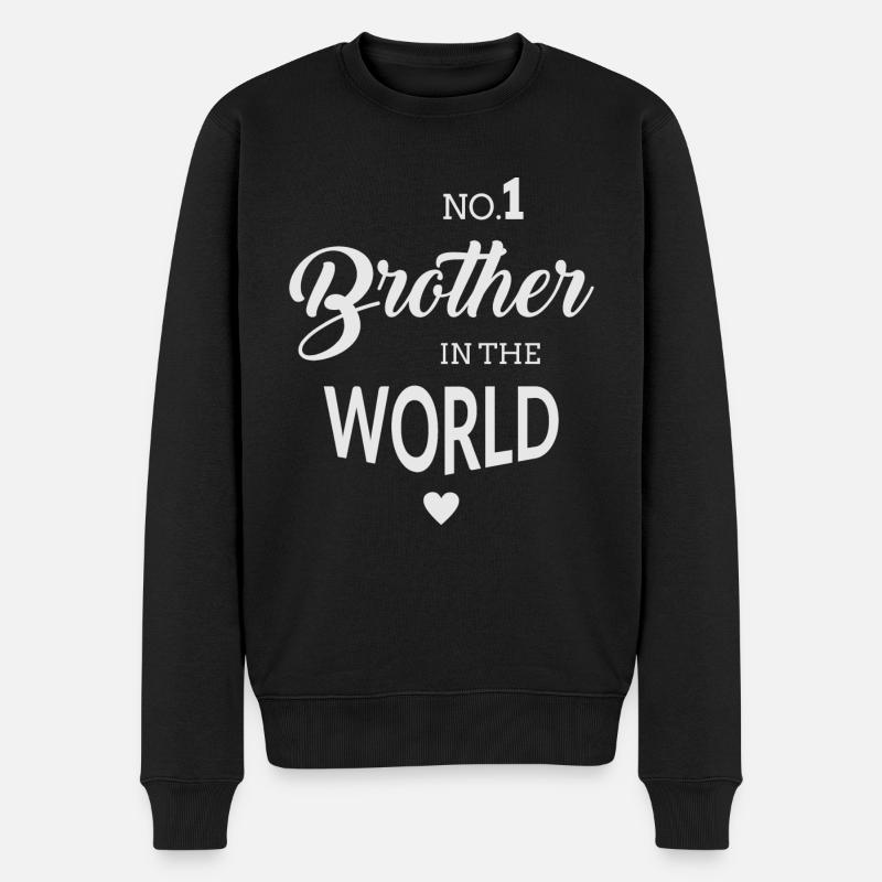 No1 Brother - Pull Premium bio Homme - noir